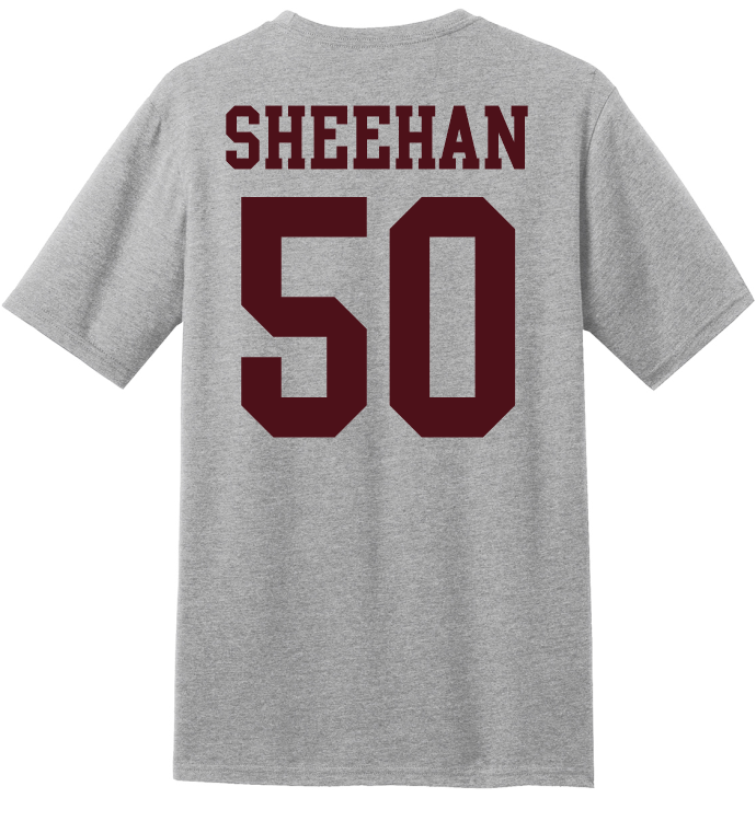 Cooper Sheehan #50 Football Tee