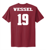 Jeremiah Vessel #19 Football NM State Tee