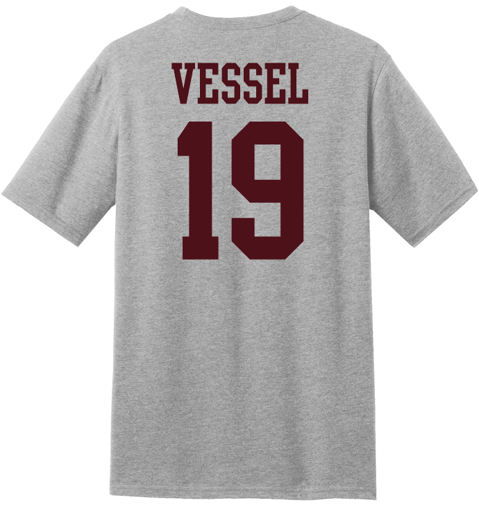 Jeremiah Vessel #19 Football Tee