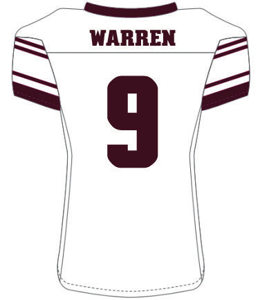 Denver Warren #9 White Replica Jersey
