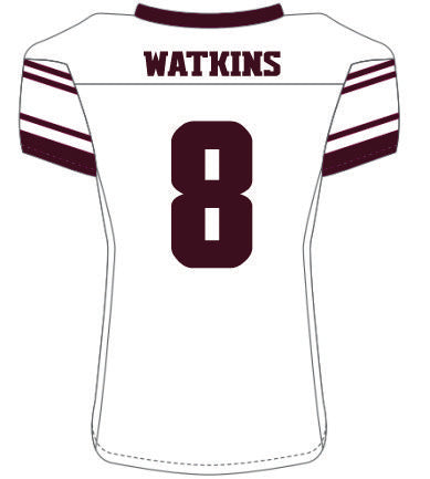 Ahmonte Watkins #8 White Replica Jersey