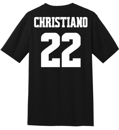Emma Christiano #22 NM State Ladies' Basketball Stitched Tee