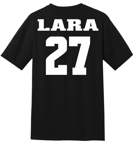 Lucia Lara #27 NM State Ladies' Basketball Stitched Tee