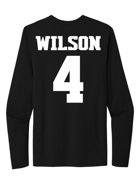 DeAvion Wilson #4 Women's Basketball NM State Long Sleeve Tee