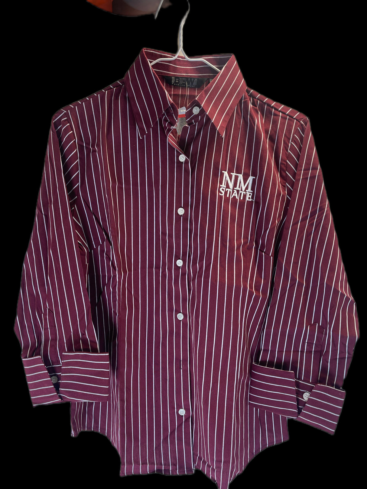 NM State Women's Button Up Collared Shirt