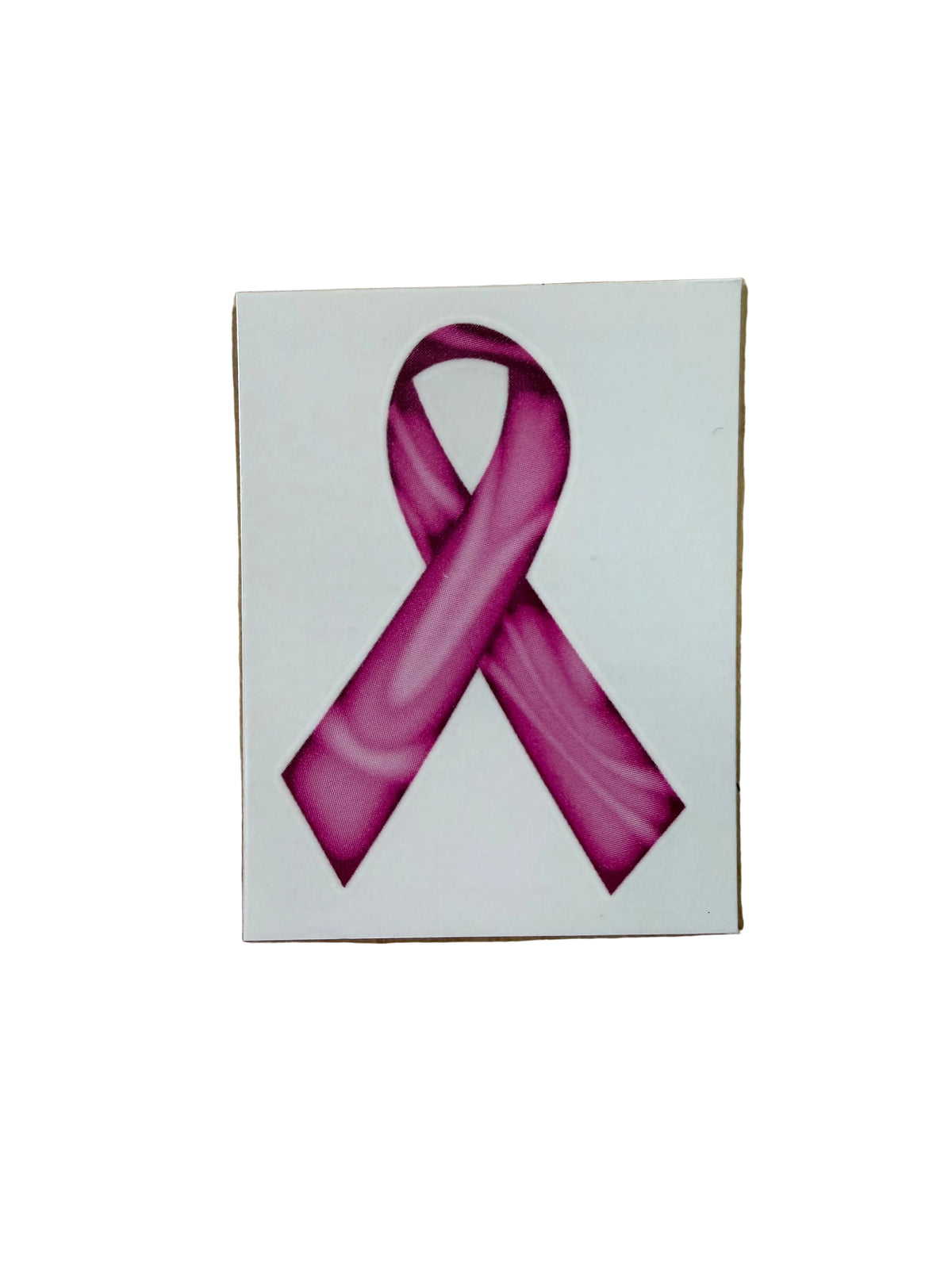 Pink Ribbon Face Tattoo