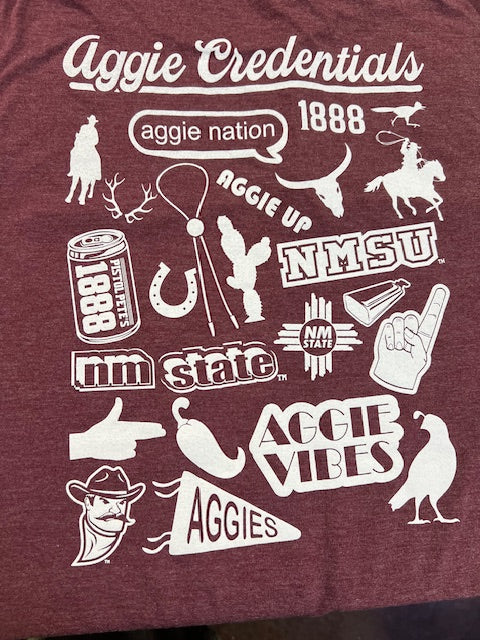 NMSU Aggie Credentials Tee