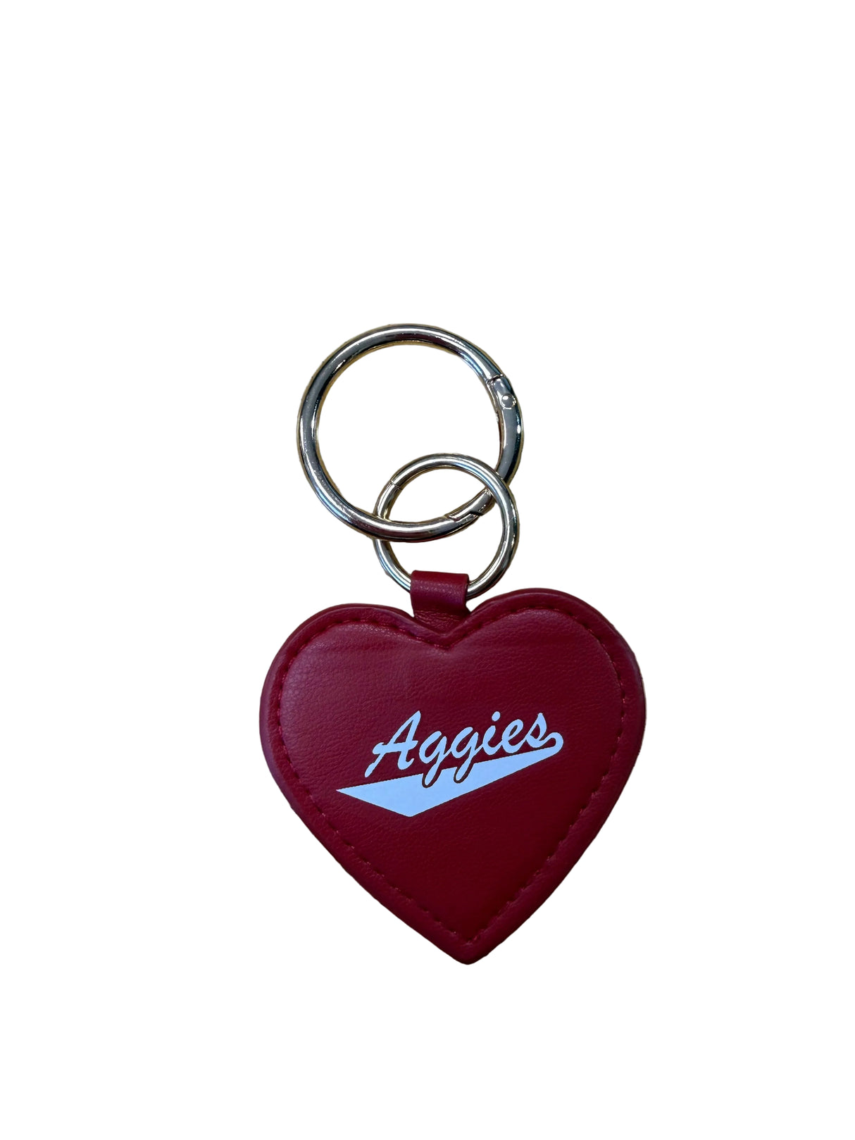 Aggies Crimson Heart Bag Charm