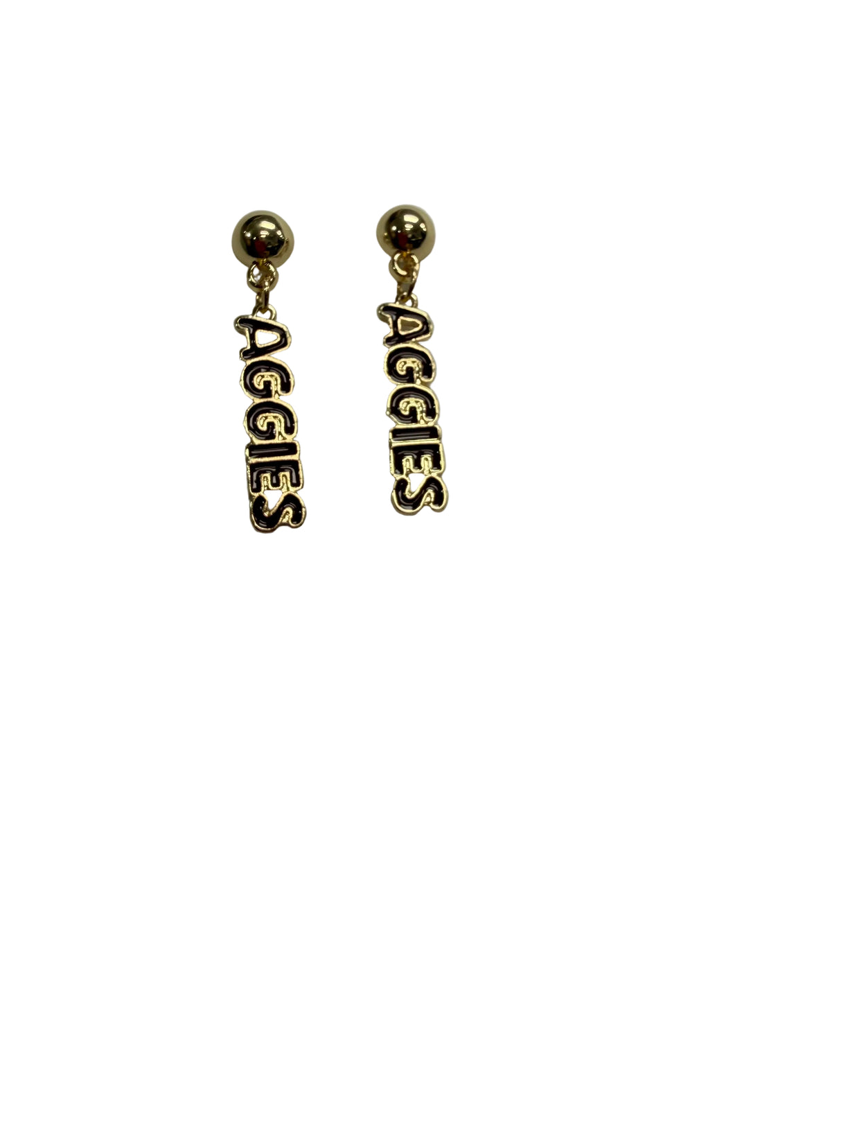 Aggies Puffy Earrings