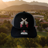 Leather Patch Guns Trucker Cap