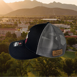 Leather Patch Guns Trucker Cap