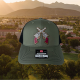 Leather Patch Guns Trucker Cap