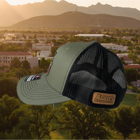 Leather Patch Guns Trucker Cap