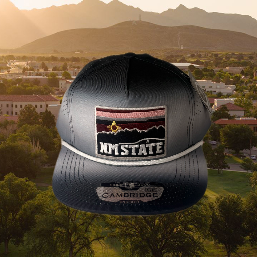 NM State "A" Zia Flat Bill Cambridge Cap