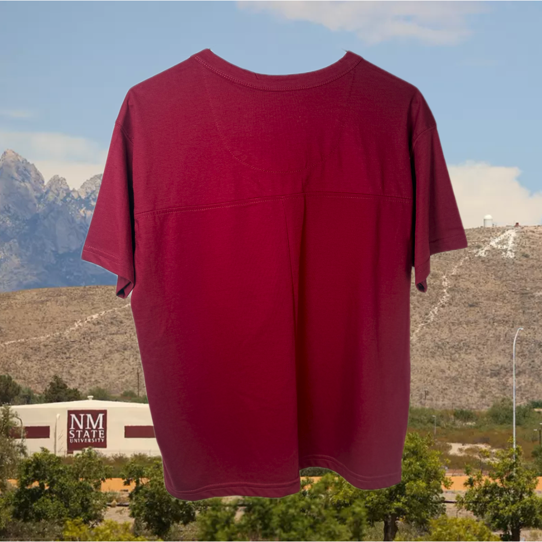 NM State Teagan Sequence V Neck Tee