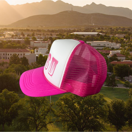 Pink NMSU Trucker Hat