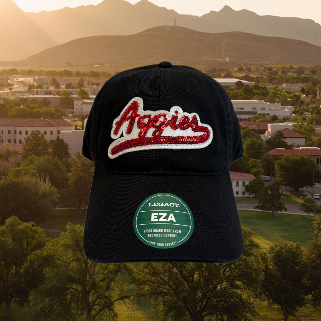 Sequin Script Aggies Legacy Dad Cap