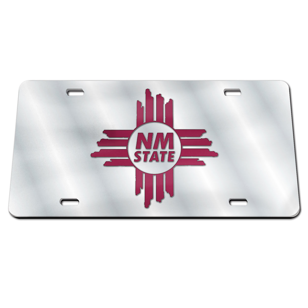 NM State Zia Glitter Classic License Plate