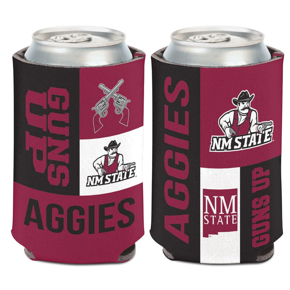 NEW MEXICO STATE AGGIES COLOR BLOCK CAN COOLER 12 OZ.