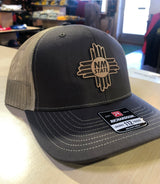 NM State Leather Zia Trucker