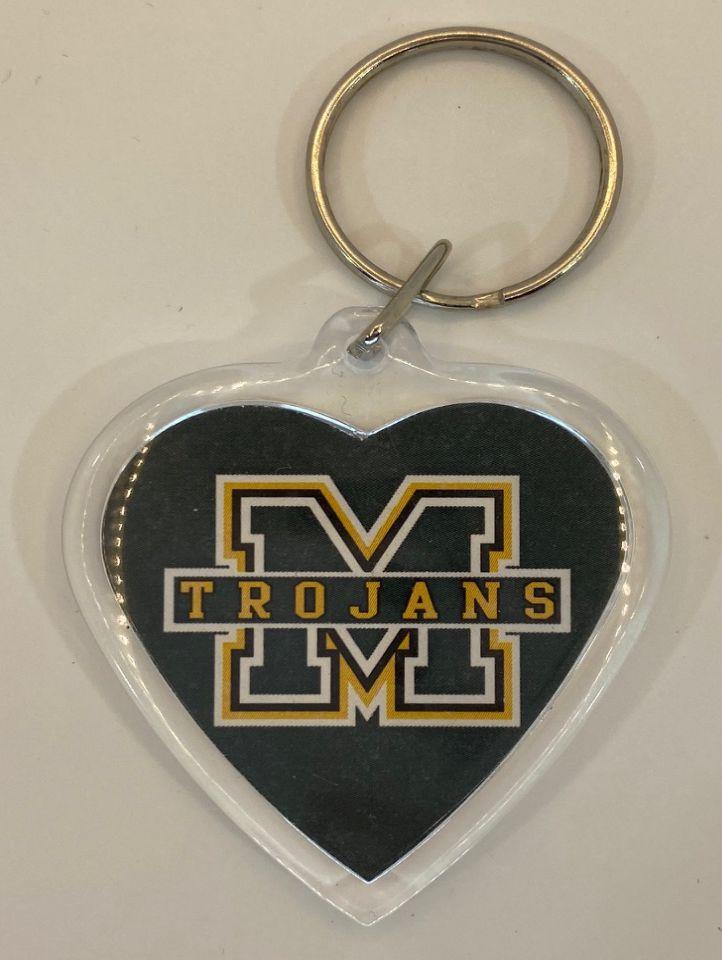 Mayfield High School Heart Key Chain