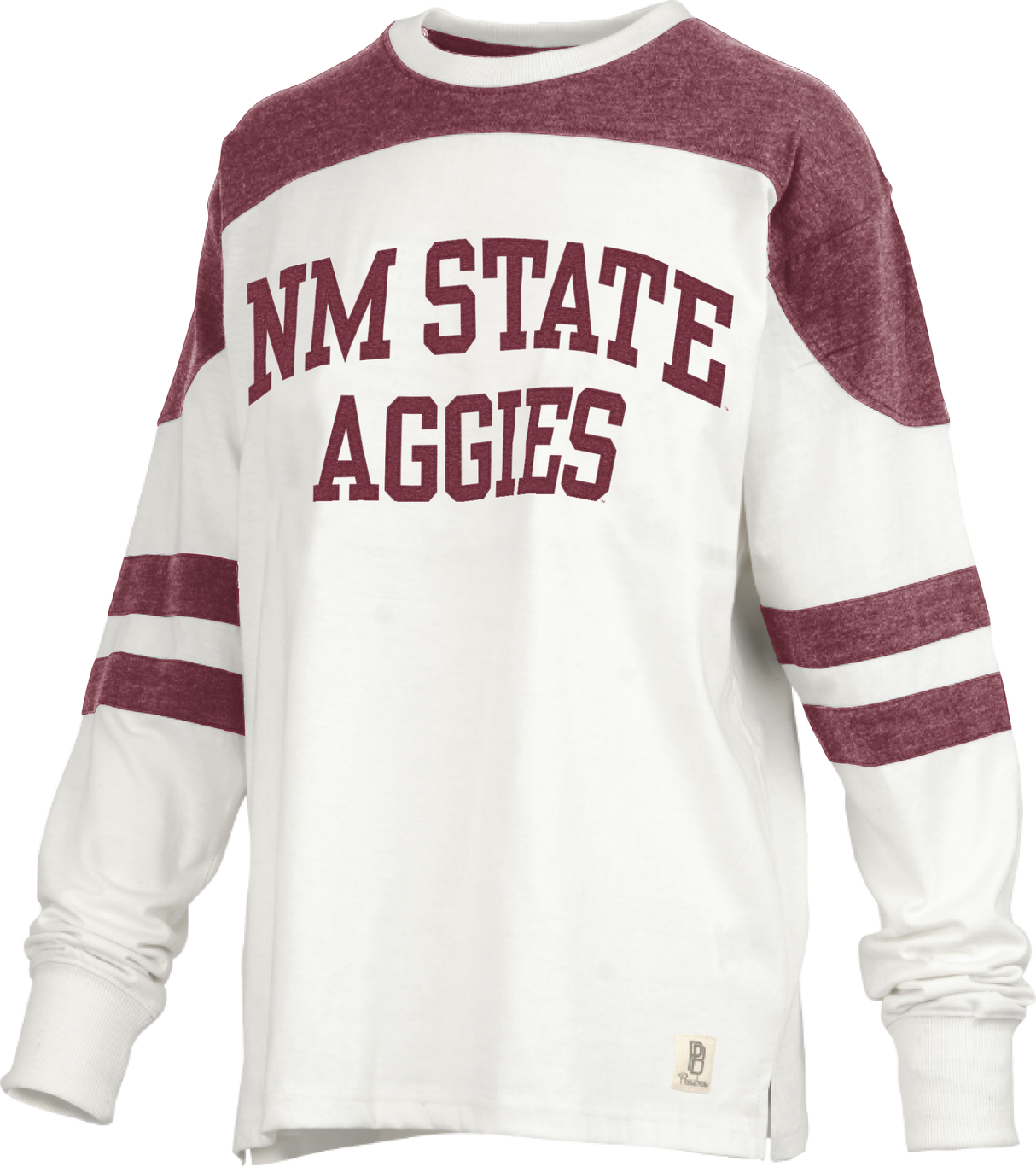 NM State Halfback LS Pieced Jersey Top