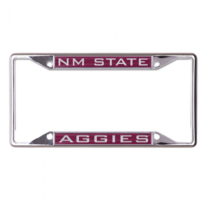 New Mexico State Aggies License Plate Metallic Frame