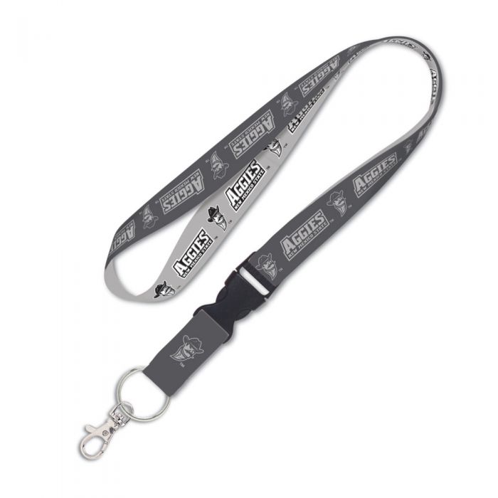 New Mexico State Aggies CHARCOAL Lanyard w/detachable buckle