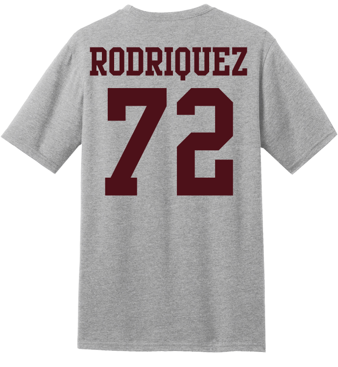 Jai Rodriquez #72 Football Tee