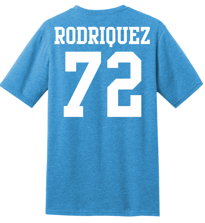 Jai Rodriquez #72 Football Tee