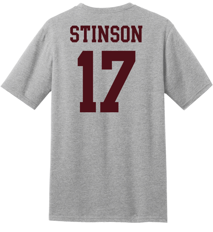 Justin Stinson #17 Football Tee