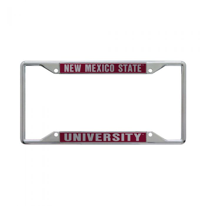 New Mexico State University License Plate Metallic Frame