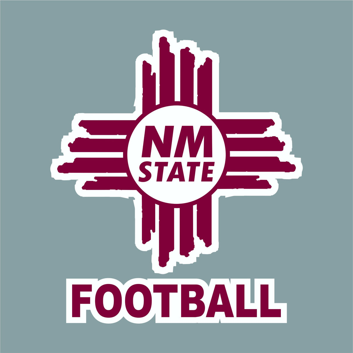 NM State Zia Football Decal