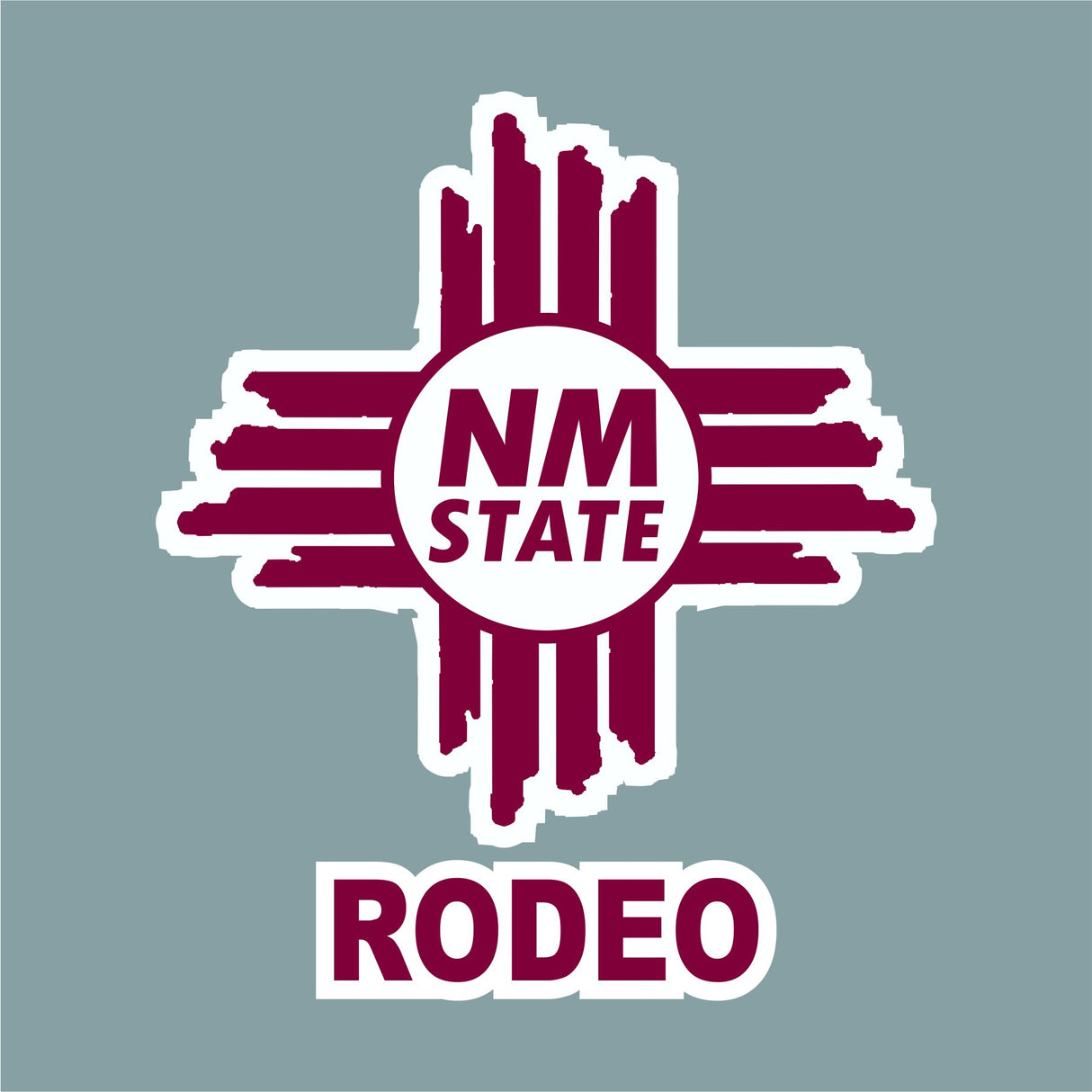 NM State Zia Rodeo Decal