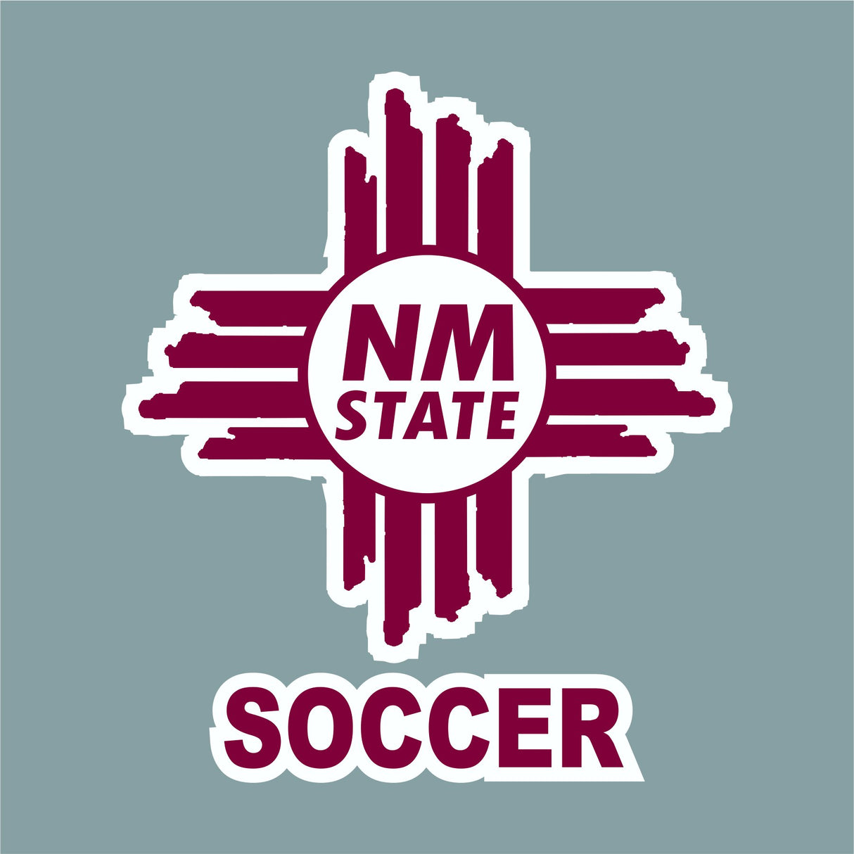 NM State Zia Soccer Decal