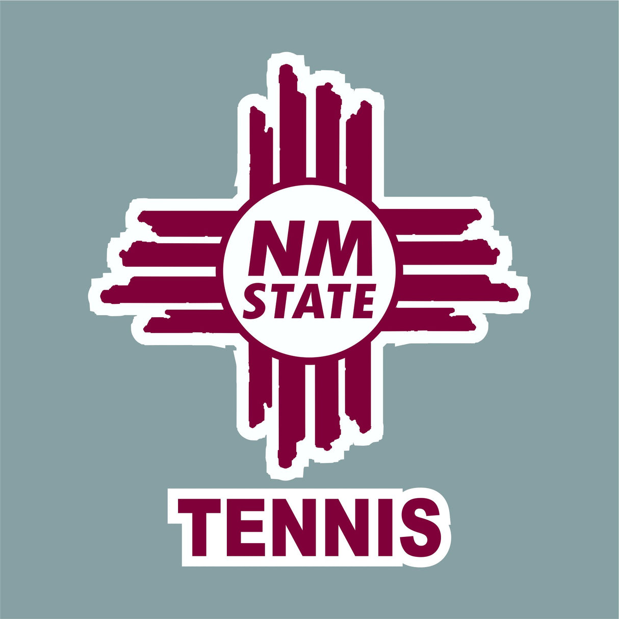 NM State Zia Tennis Decal