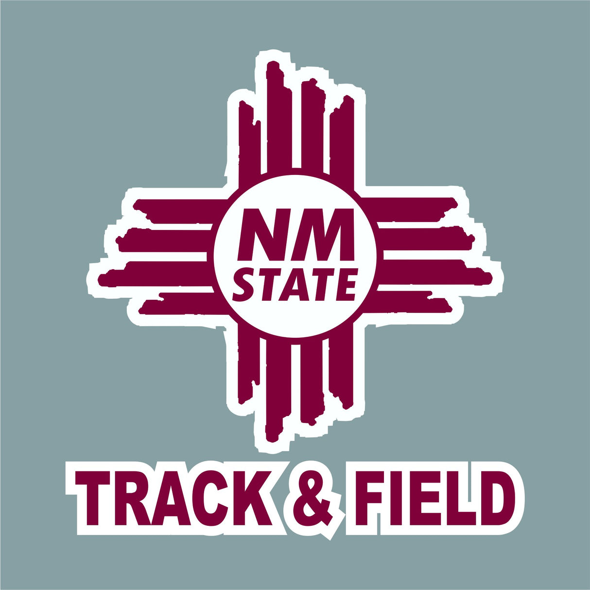 NM State Zia Track & Field Decal